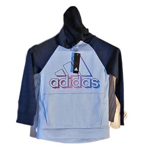 ADIDAS Active Hoodie, Rainbow Font Logo, Size 8, Pullover Shirt, Sweatshirt,